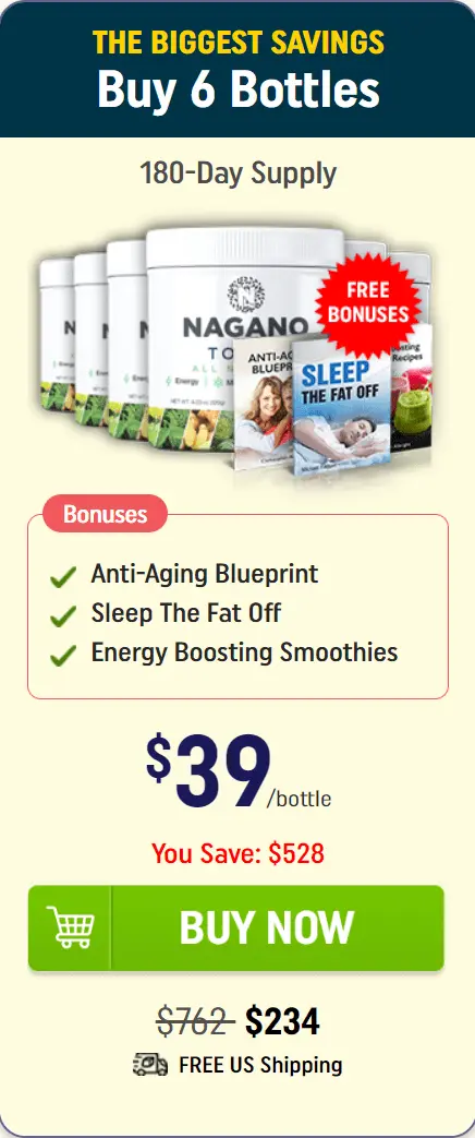 Nagano Lean Body Tonic buy 6 bottles